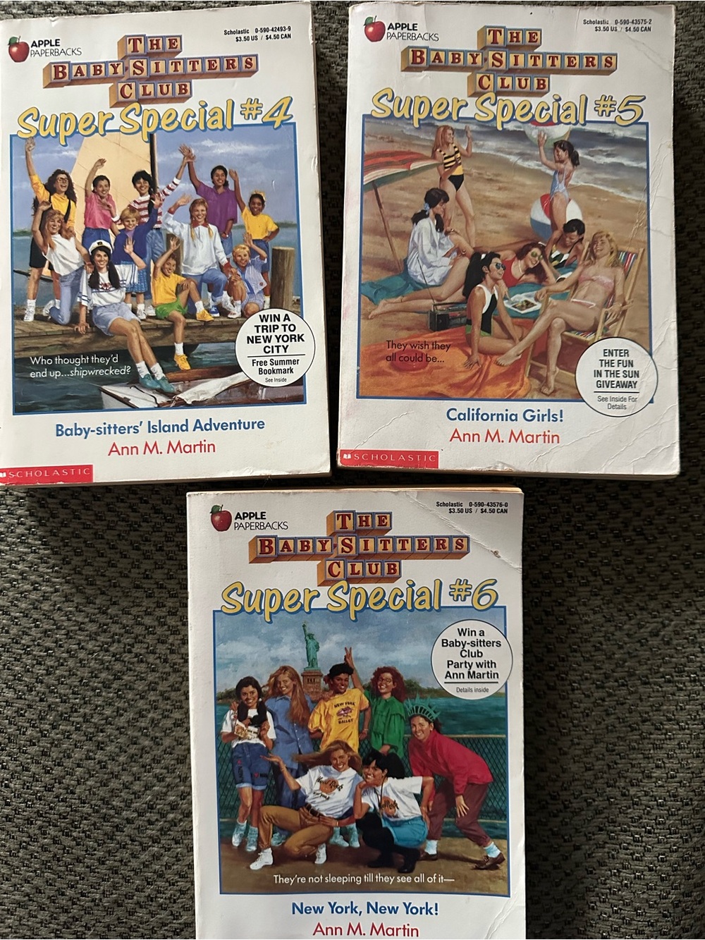 The Baby-Sitters Club Super Special Pack (Set of 3) - White, Blue, Yellow Covers